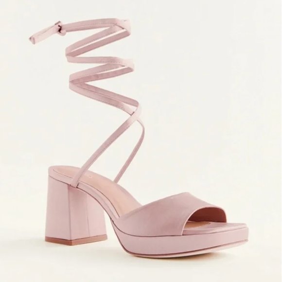 Reformation Magda Ankle Tie Platform - Picture 2 of 7